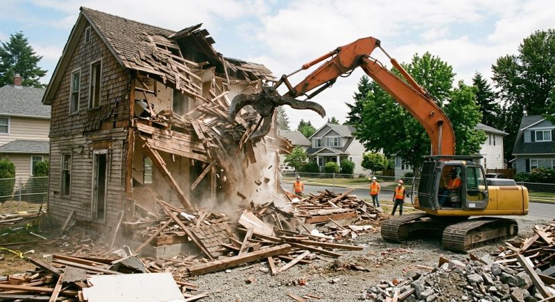 House Wrecking in Cypress, TX