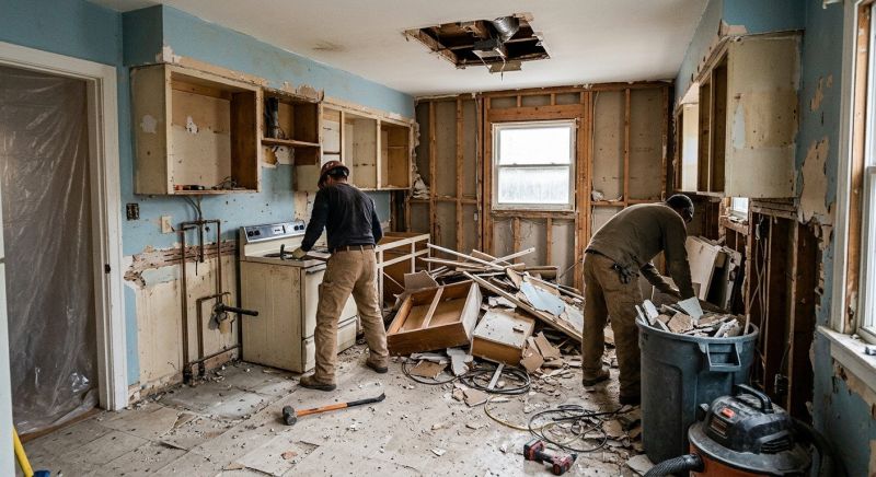 Kitchen Cabinet Demolition in Sacramento, CA